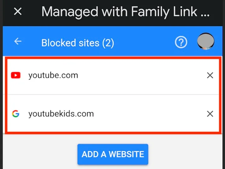 Blocked Sites